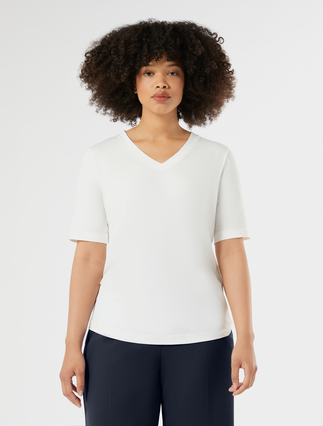 Cotton T-shirt - WHITE