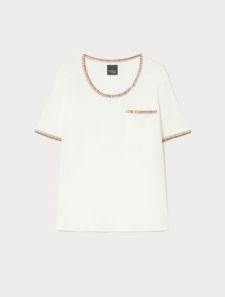 Jersey pocket T-shirt - Marina Rinaldi
