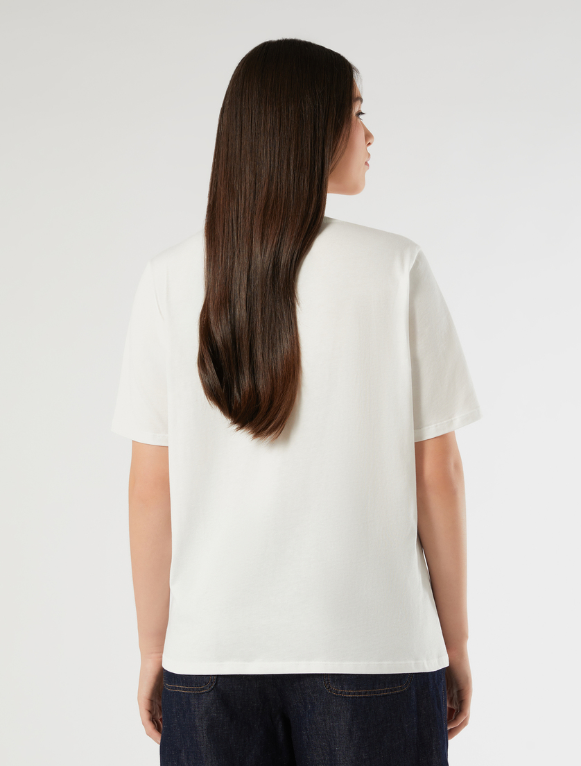 Jersey pocket T-shirt - WHITE - Marina Rinaldi - 4