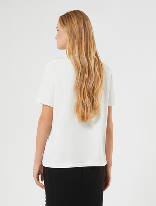 Jersey T-shirt - WHITE - Marina Rinaldi - 4
