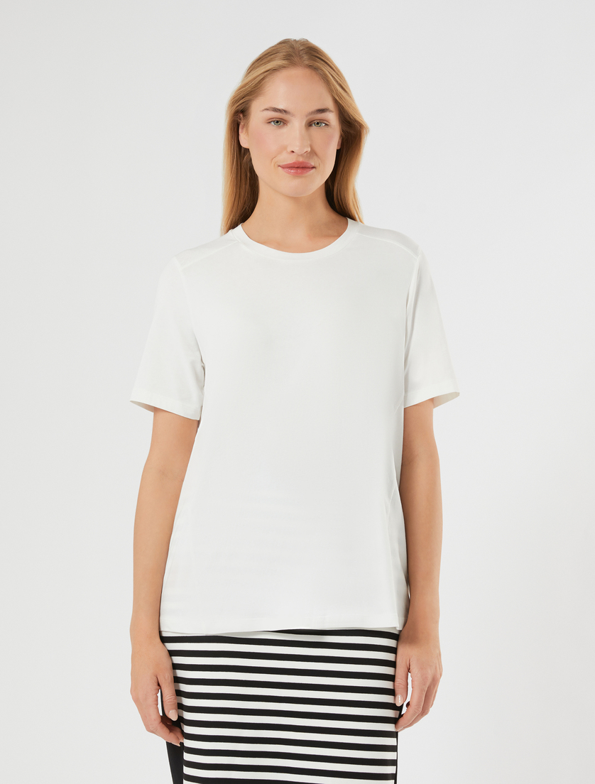 T-shirt in jersey - BIANCO - Marina Rinaldi - 3