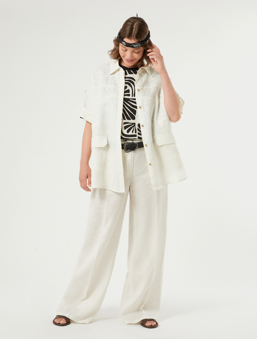 Printed cotton jersey T-shirt - Marina Rinaldi