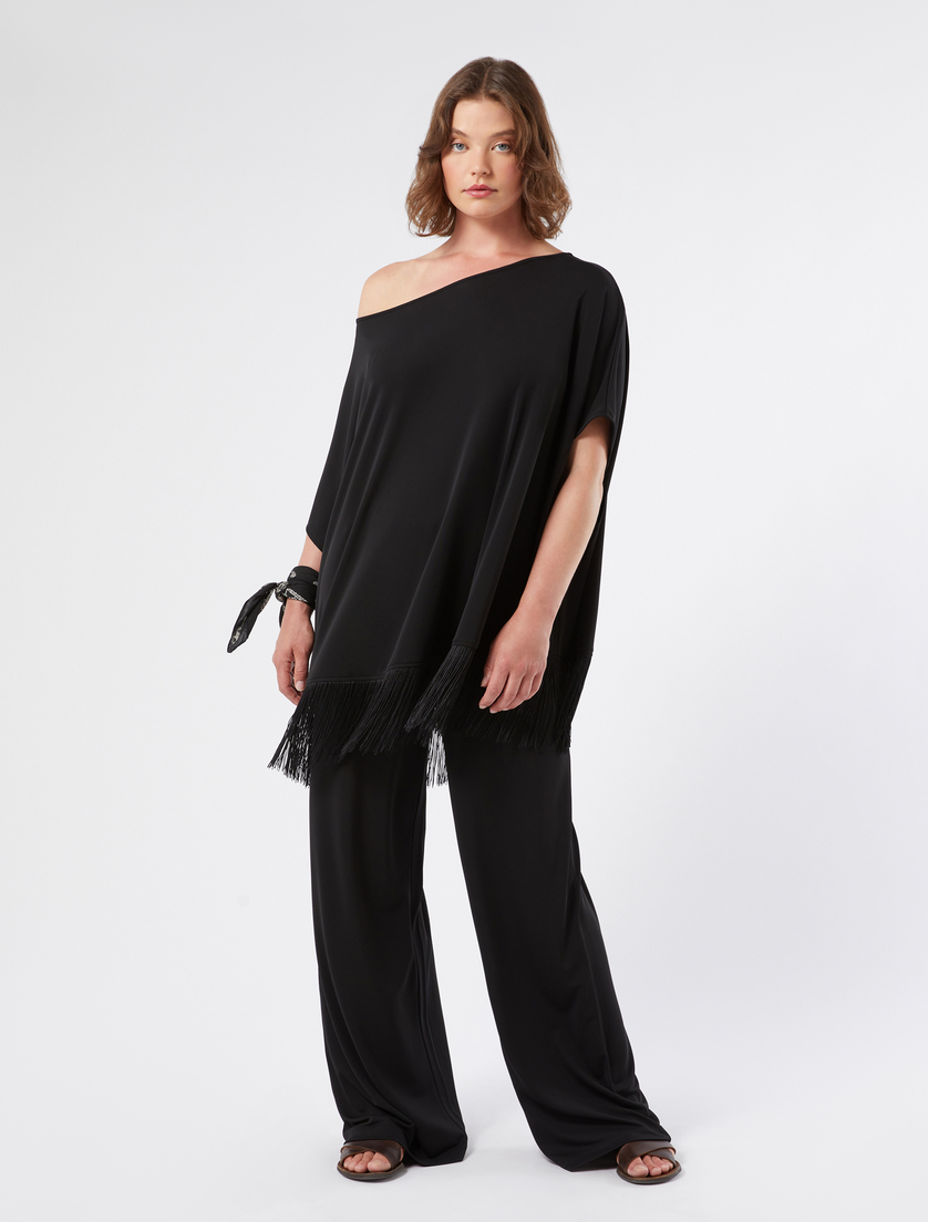 T-shirt in jersey con frange - Marina Rinaldi