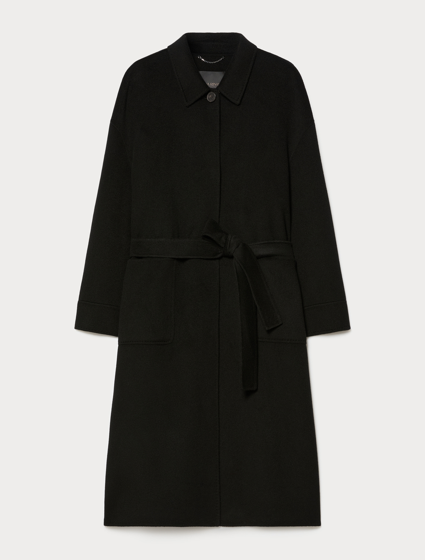 Mantel aus Doppelgewebe aus reiner Wolle - SCHWARZ - Marina Rinaldi