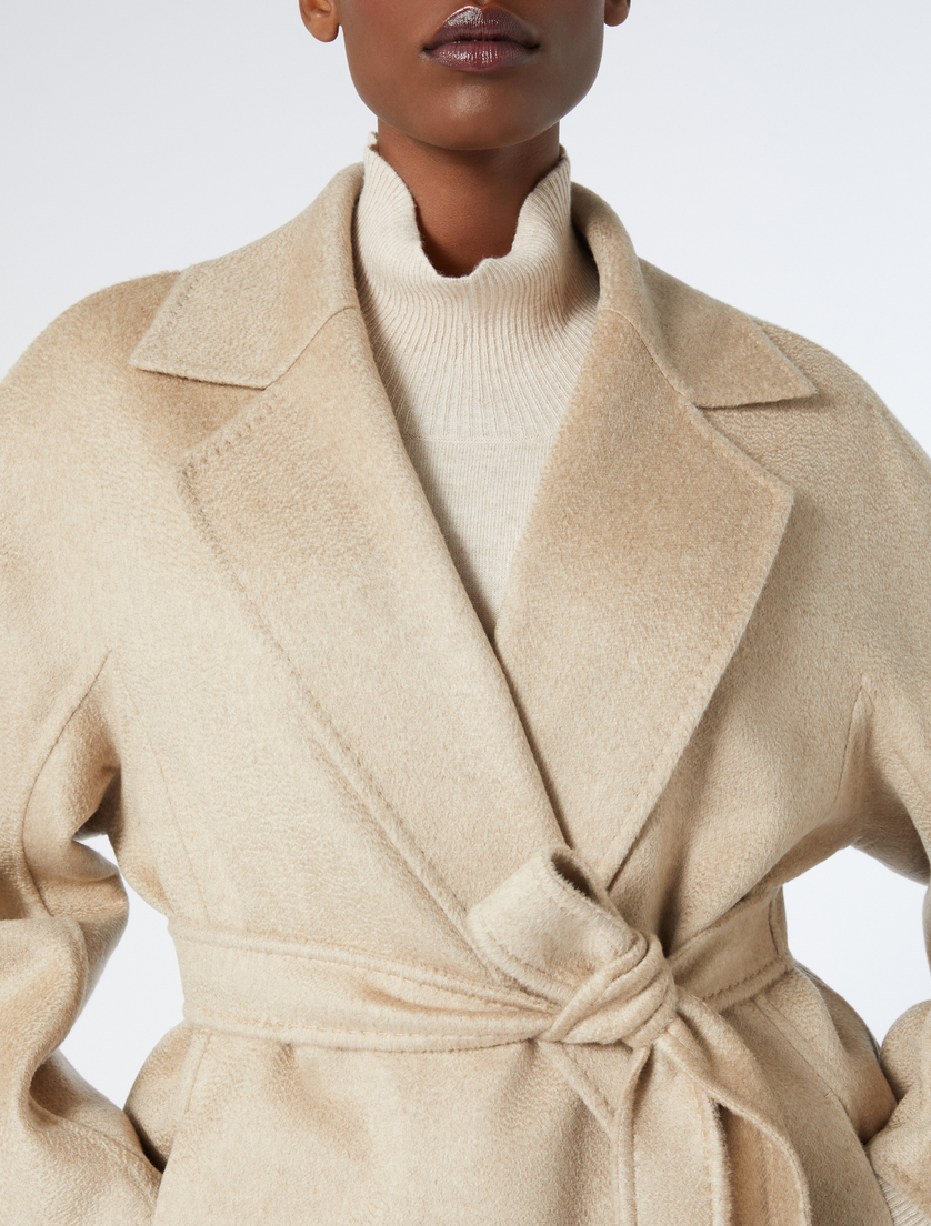 Double-sided pure cashmere coat - HAZELNUT BROWN - Marina Rinaldi - 5