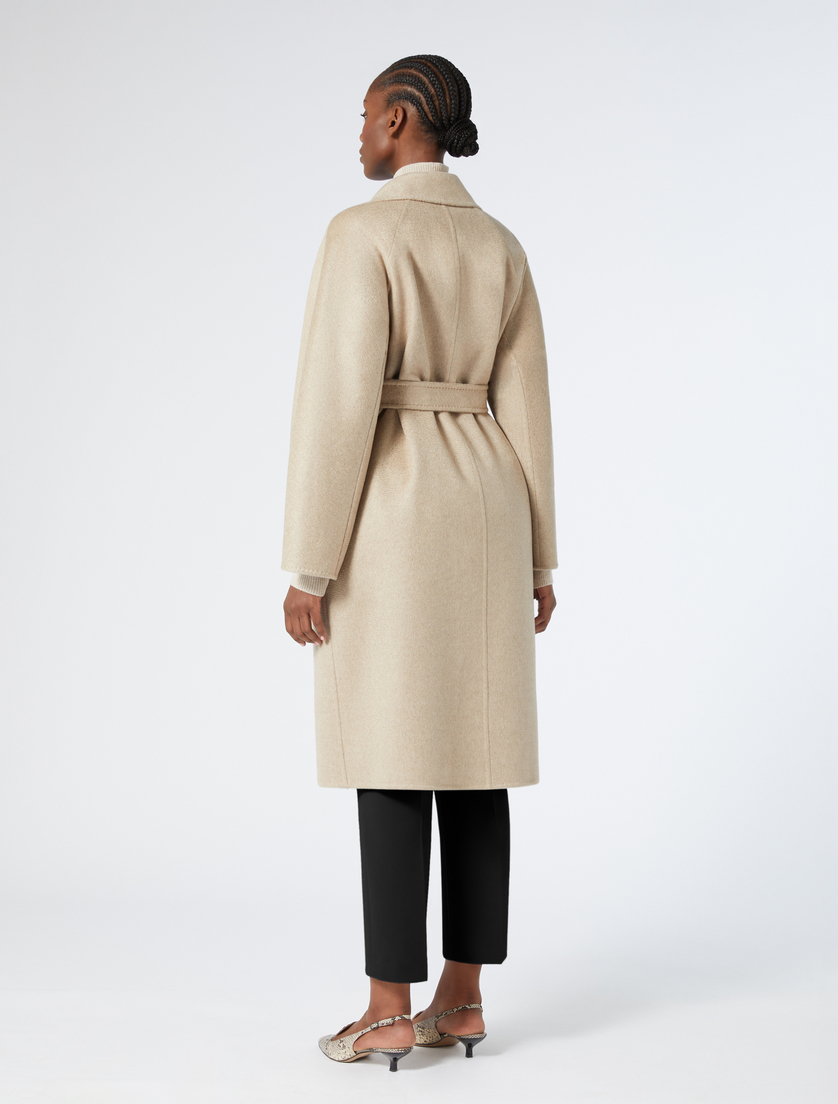 Double-sided pure cashmere coat - HAZELNUT BROWN - Marina Rinaldi - 4