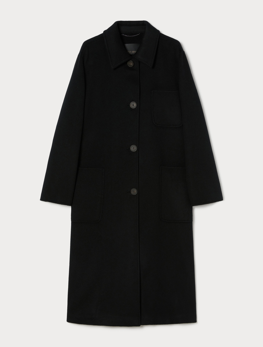 Double-faced wool coat - BLACK - Marina Rinaldi