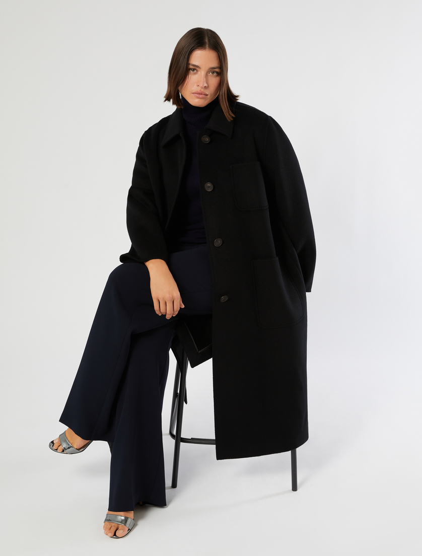 Double-faced wool coat - BLACK - Marina Rinaldi - 2