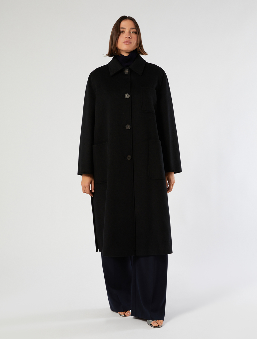 Double-faced wool coat - BLACK - Marina Rinaldi - 3