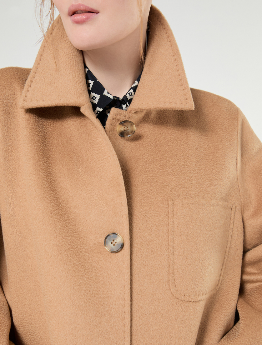 Mantel aus doppeltem Wollgewebe - KAMEL - Marina Rinaldi - 5