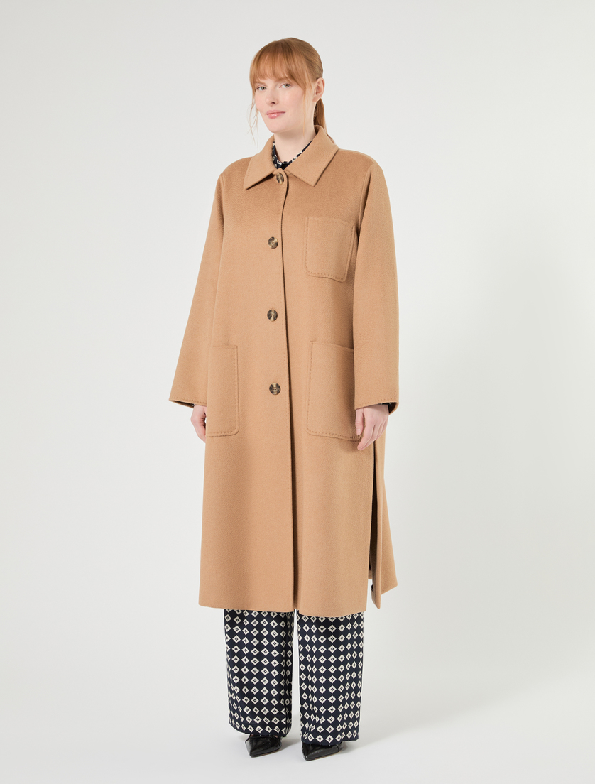 Mantel aus doppeltem Wollgewebe - KAMEL - Marina Rinaldi - 3