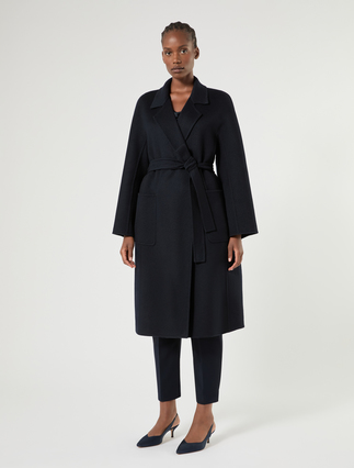 Double-faced cashmere coat - ULTRAMARINE