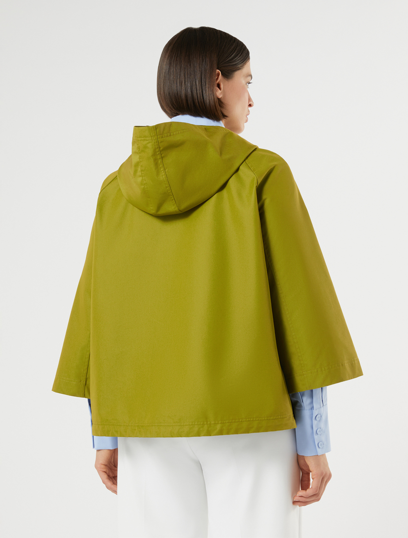 Cotton-blend twill raincoat - OLIVE GREEN - Marina Rinaldi - 4