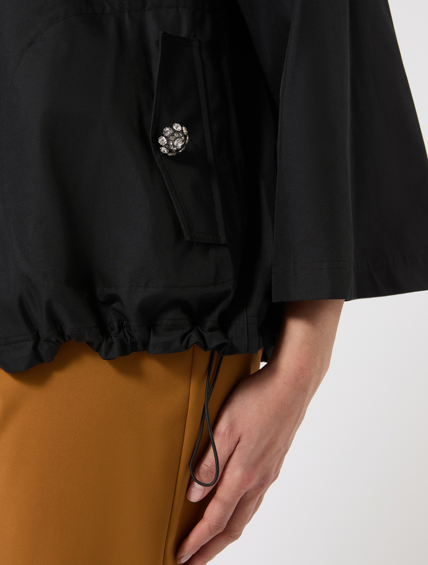 Impermeabile in twill di misto cotone - NERO - Marina Rinaldi - 5