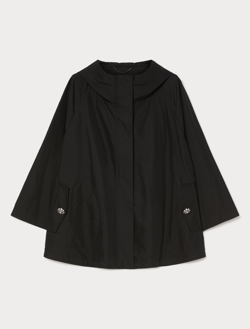 Impermeabile in twill di misto cotone - NERO - Marina Rinaldi