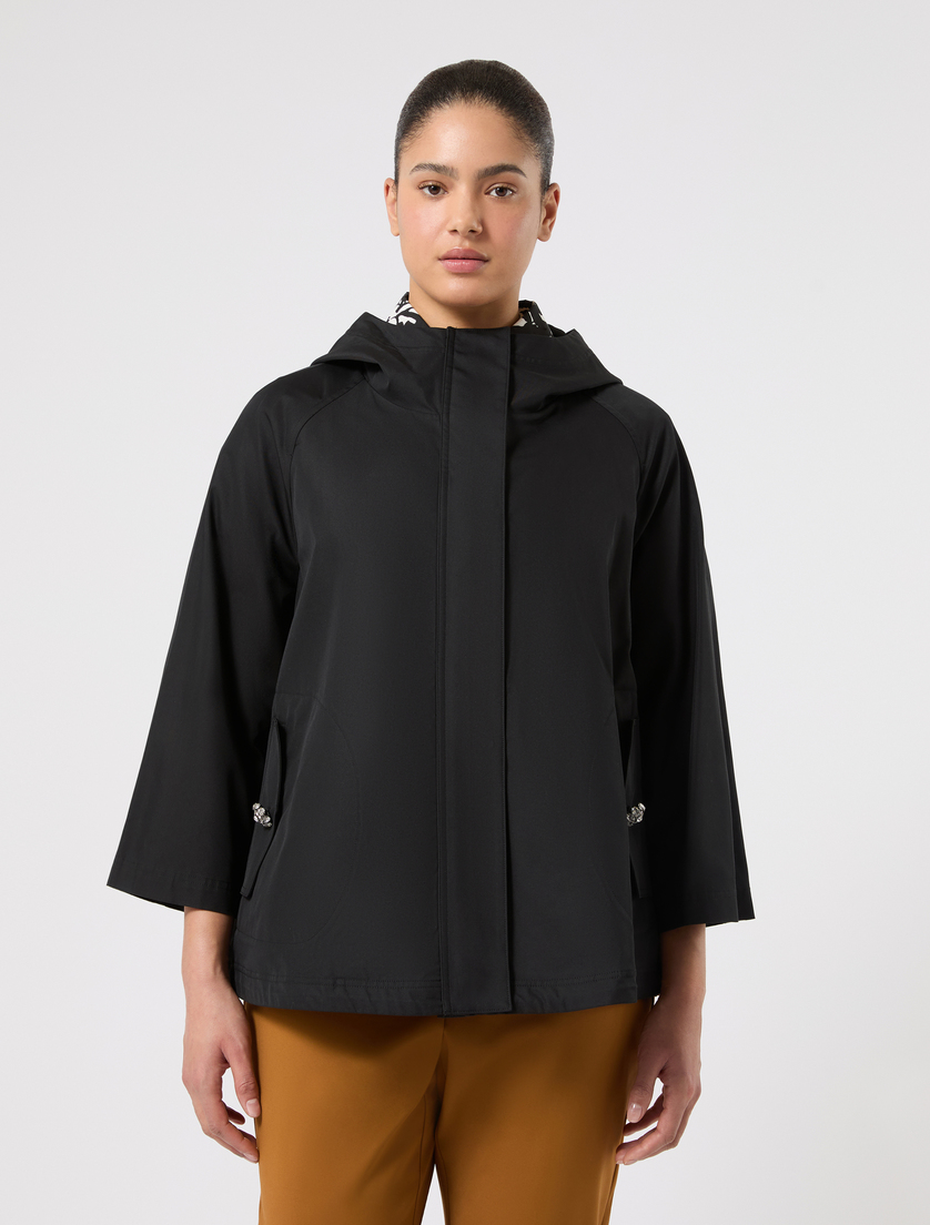 Impermeabile in twill di misto cotone - NERO - Marina Rinaldi - 3