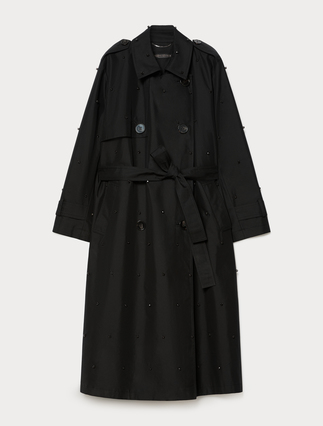 Bestickter Trenchcoat aus Twill - Marina Rinaldi