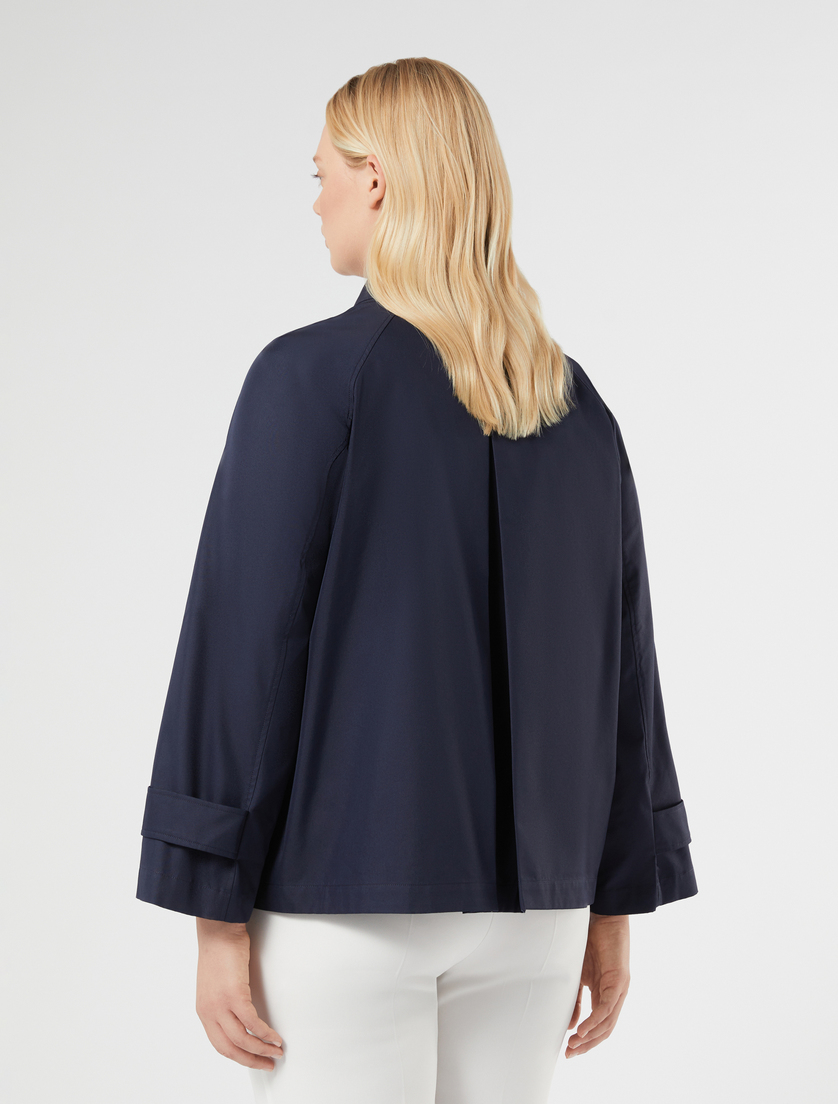 Regenmantel aus gemischtem Baumwolltwill - NACHTBLAU - Marina Rinaldi - 4