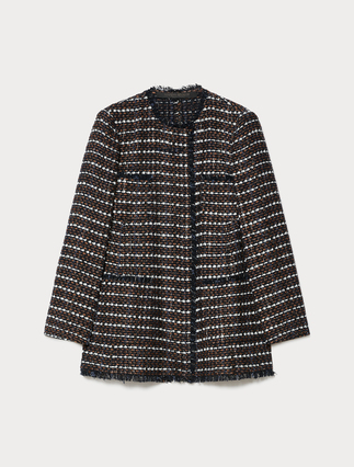 Σακάκι από μπουκλέ ύφασμα - Marina Rinaldi
