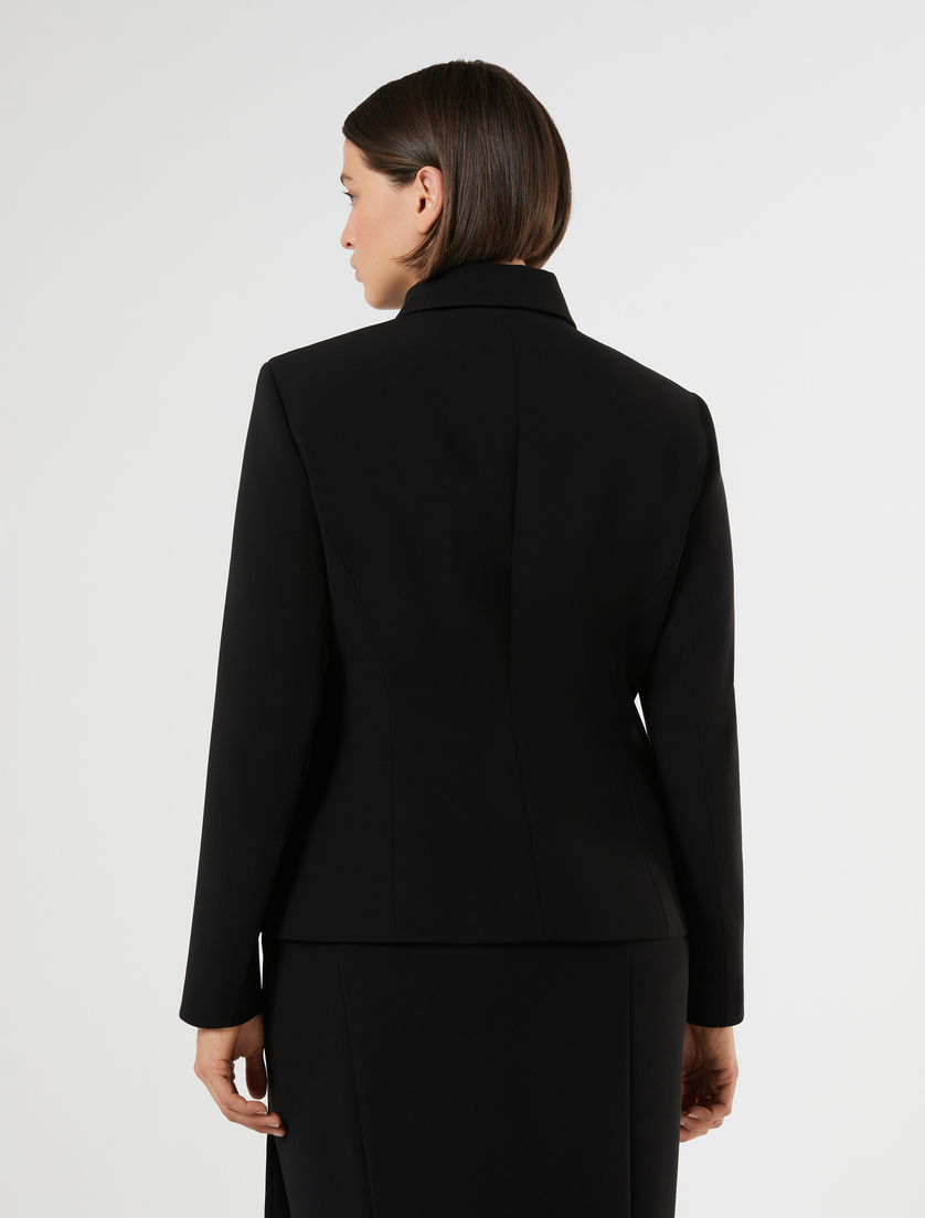 Pocket-detail cady jacket - BLACK - Marina Rinaldi - 4