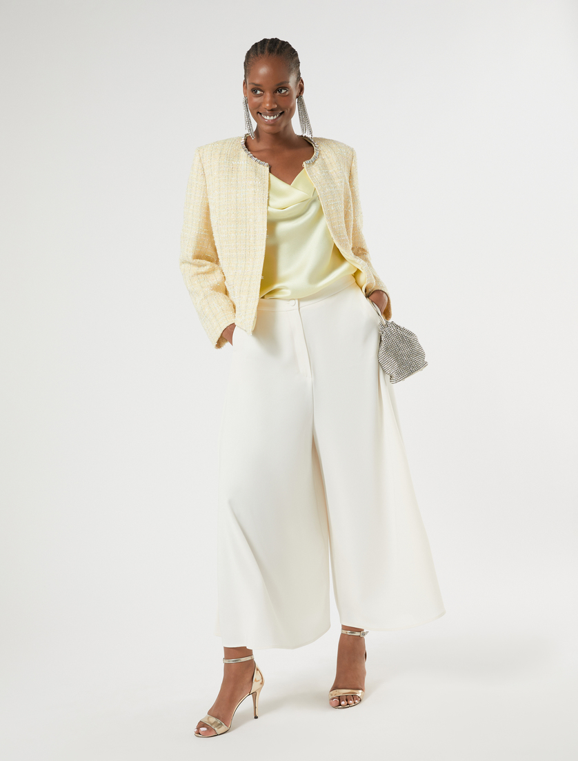 Embroidered yarn-dyed jacket - Marina Rinaldi