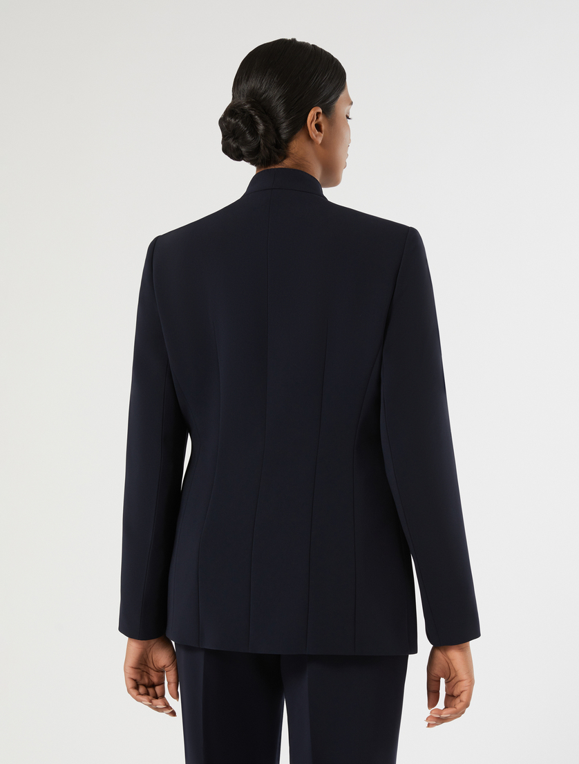 Knot-detail cady jacket - MIDNIGHTBLUE - Marina Rinaldi - 4