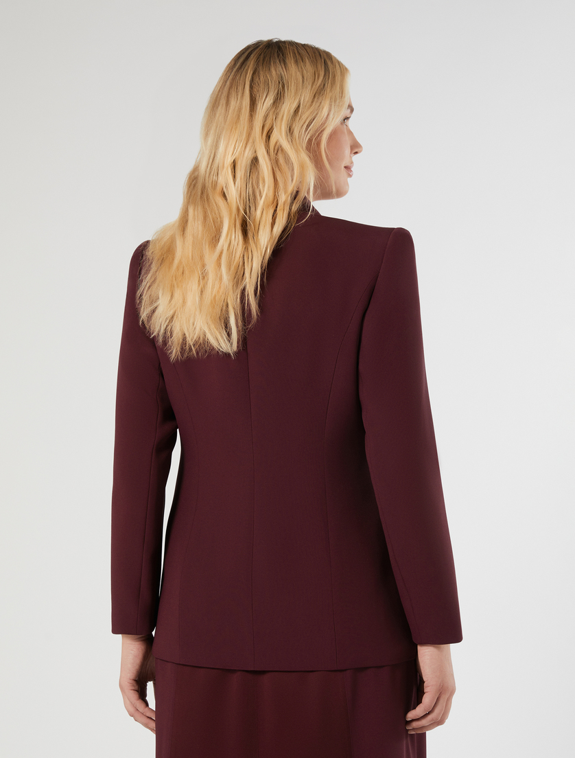 Envers satin blazer jacket - RED PURPLE - Marina Rinaldi - 4