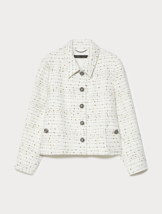 Bouclé fabric jacket - Marina Rinaldi