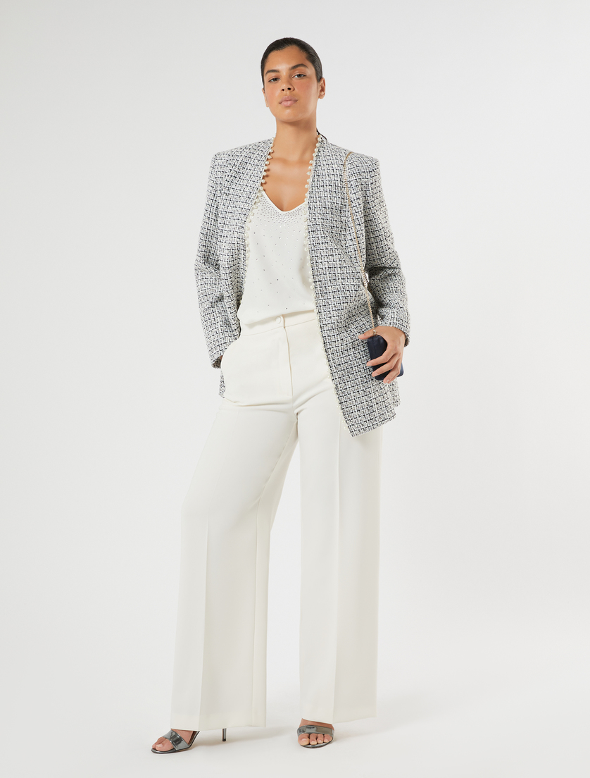 Embroidered yarn-dyed jacket - Marina Rinaldi