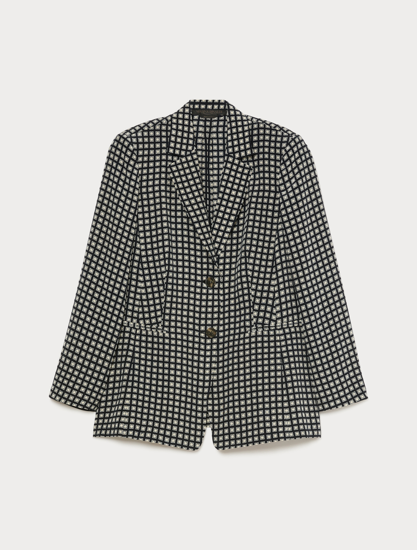 Silk blazer - MIDNIGHTBLUE - Marina Rinaldi