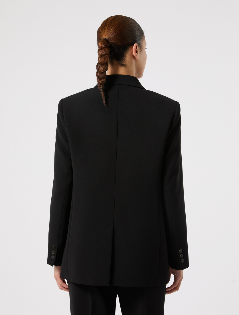 Blazer aus Cady - SCHWARZ - Marina Rinaldi - 4