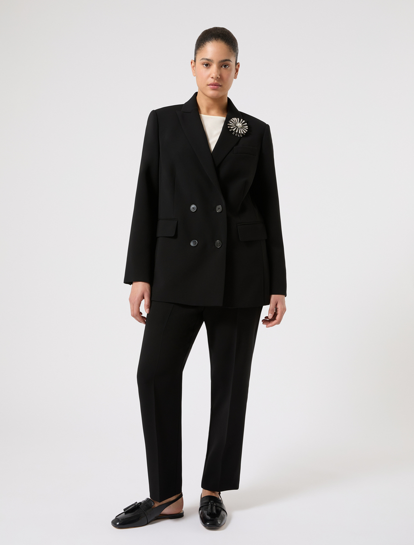 Blazer aus Cady - SCHWARZ - Marina Rinaldi - 2