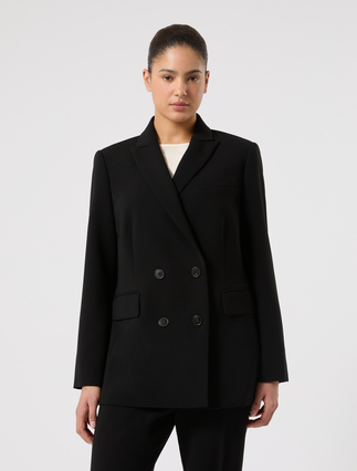 Cady blazer jacket - BLACK