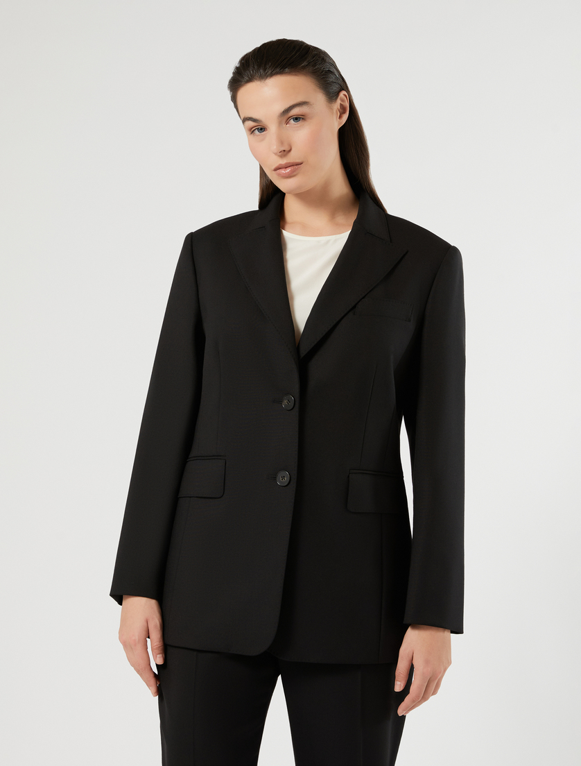 Pure wool blazer jacket - BLACK - Marina Rinaldi - 3