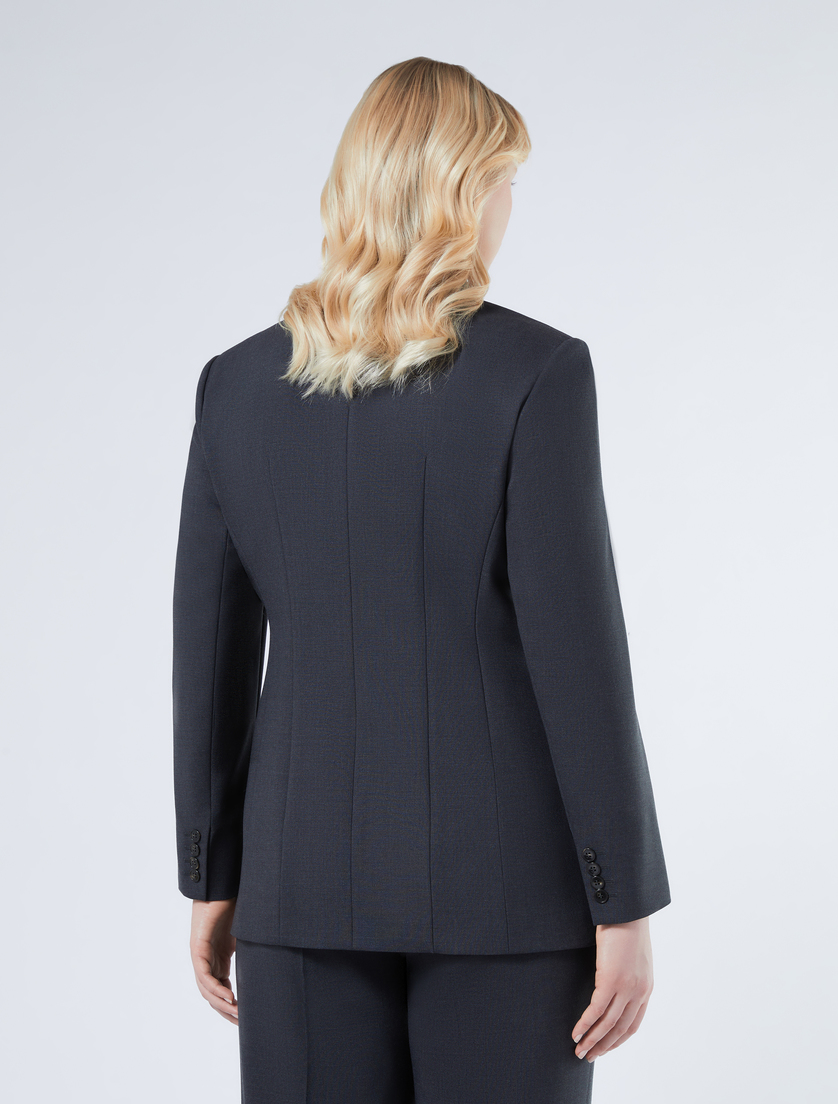 Pure wool blazer jacket - DARK GREY - Marina Rinaldi - 4