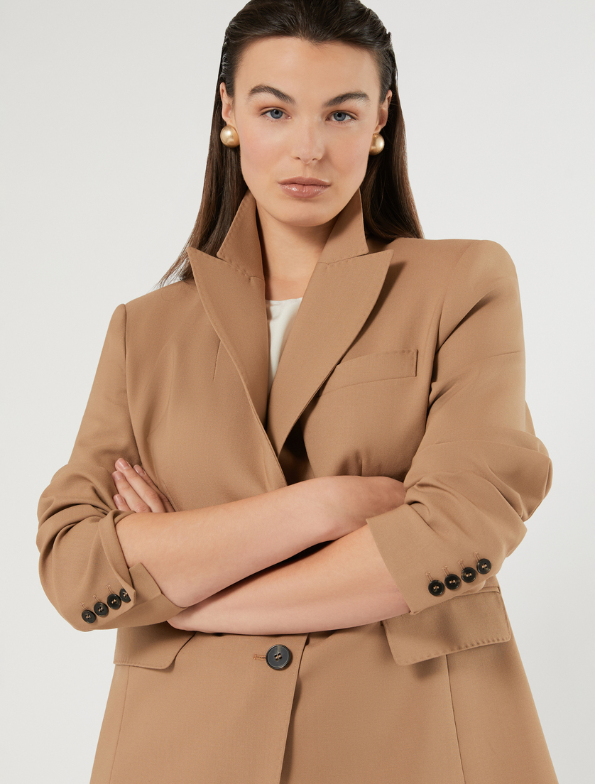 Pure wool blazer jacket - CAMEL - Marina Rinaldi - 5