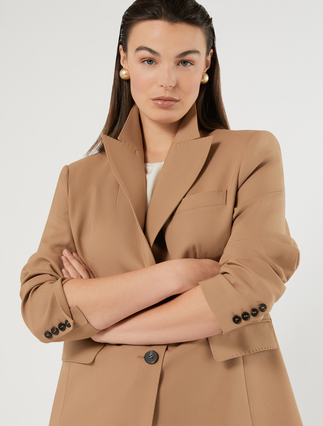 Blazerjacke aus reiner Wolle - KAMEL - Marina Rinaldi - 5