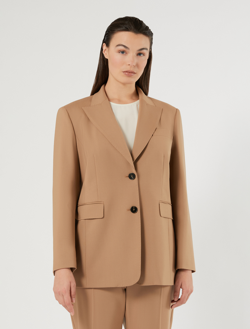 Pure wool blazer jacket - CAMEL - Marina Rinaldi - 3