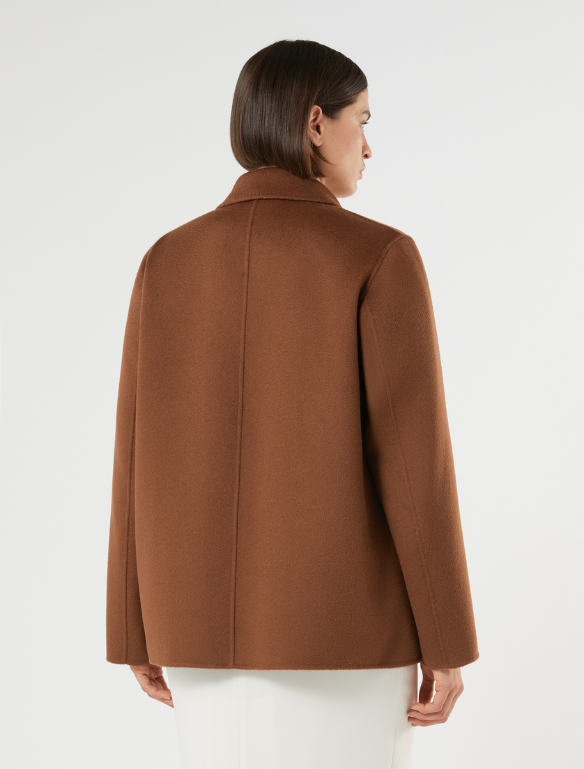 Doubleface-Winterjacke reine Wolle - SCHOKOLADE - Marina Rinaldi - 4