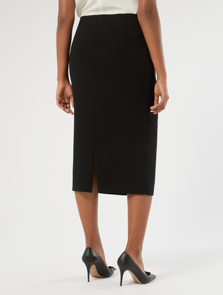 Triacetate cady skirt - BLACK - Marina Rinaldi - 4