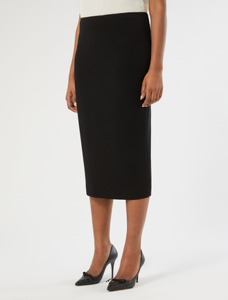 Triacetate cady skirt - BLACK