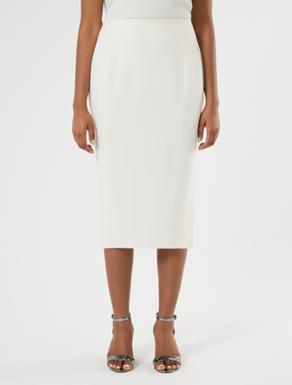 Rock aus Triacetat-Cady - CREME