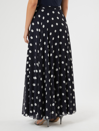 Georgette skirt - ULTRAMARINE - Marina Rinaldi - 4
