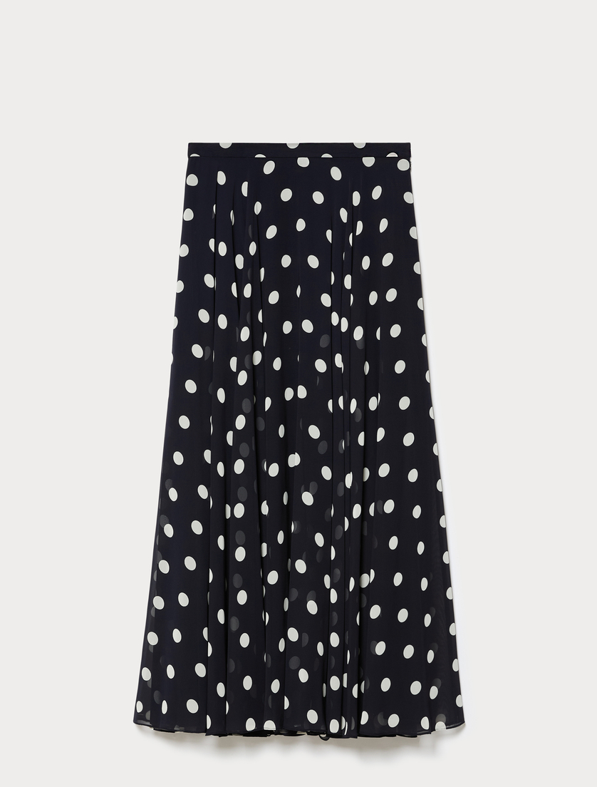 Rock aus Georgette - ULTRAMARINE - Marina Rinaldi