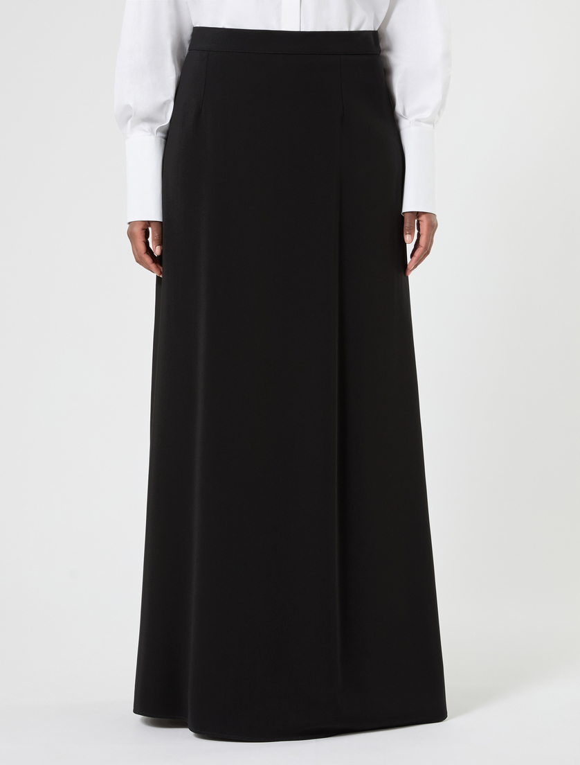 Jupe longue en cady - NOIR - Marina Rinaldi - 3
