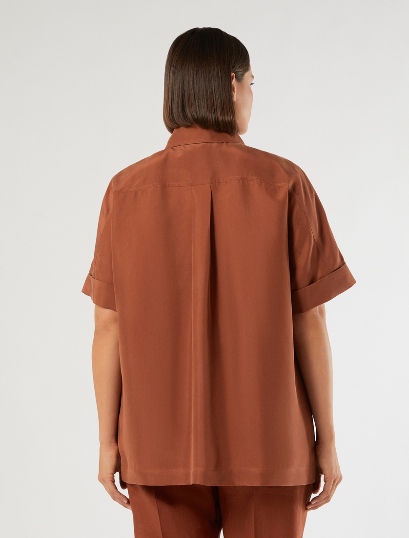 Silk Habotai shirt - AMBER - Marina Rinaldi - 4