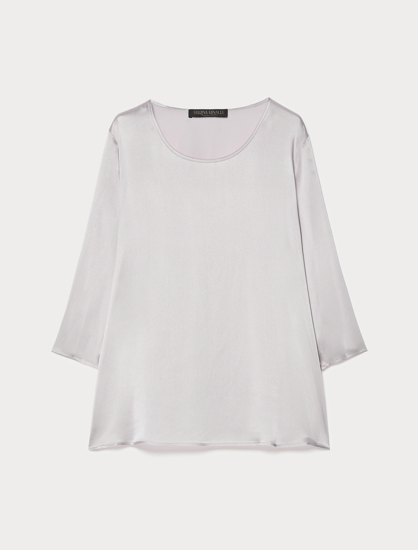 Blusa in satin leggero - LAVANDA - Marina Rinaldi