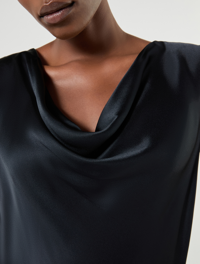 Satin top - MIDNIGHTBLUE - Marina Rinaldi - 5