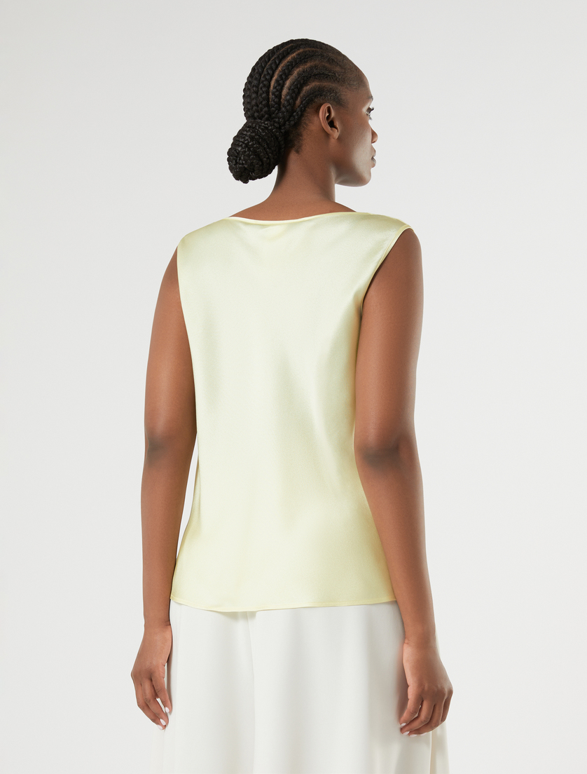Satin top - LIGHT YELLOW - Marina Rinaldi - 4