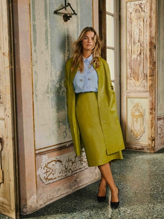 Organic cotton poplin shirt - SKY BLUE